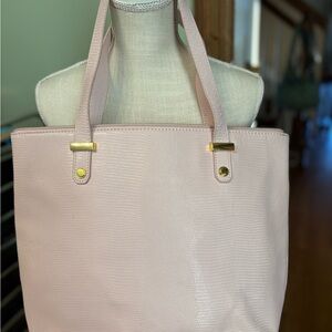 Joy Mangano Light Pink Leather Large Lined Tite
